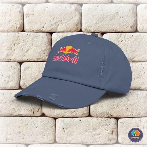 Red Bull Logo Unisex Distressed Cap - Picture 15 of 25