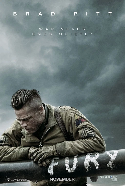 Fury movie poster - Brad Pitt poster (b) 11 x 17 inches