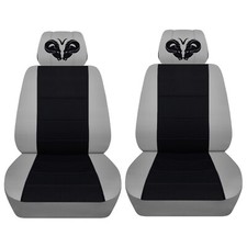 Truck Seat Covers 2012-2018 Fits Dodge Ram Black Silver Car Seat Covers