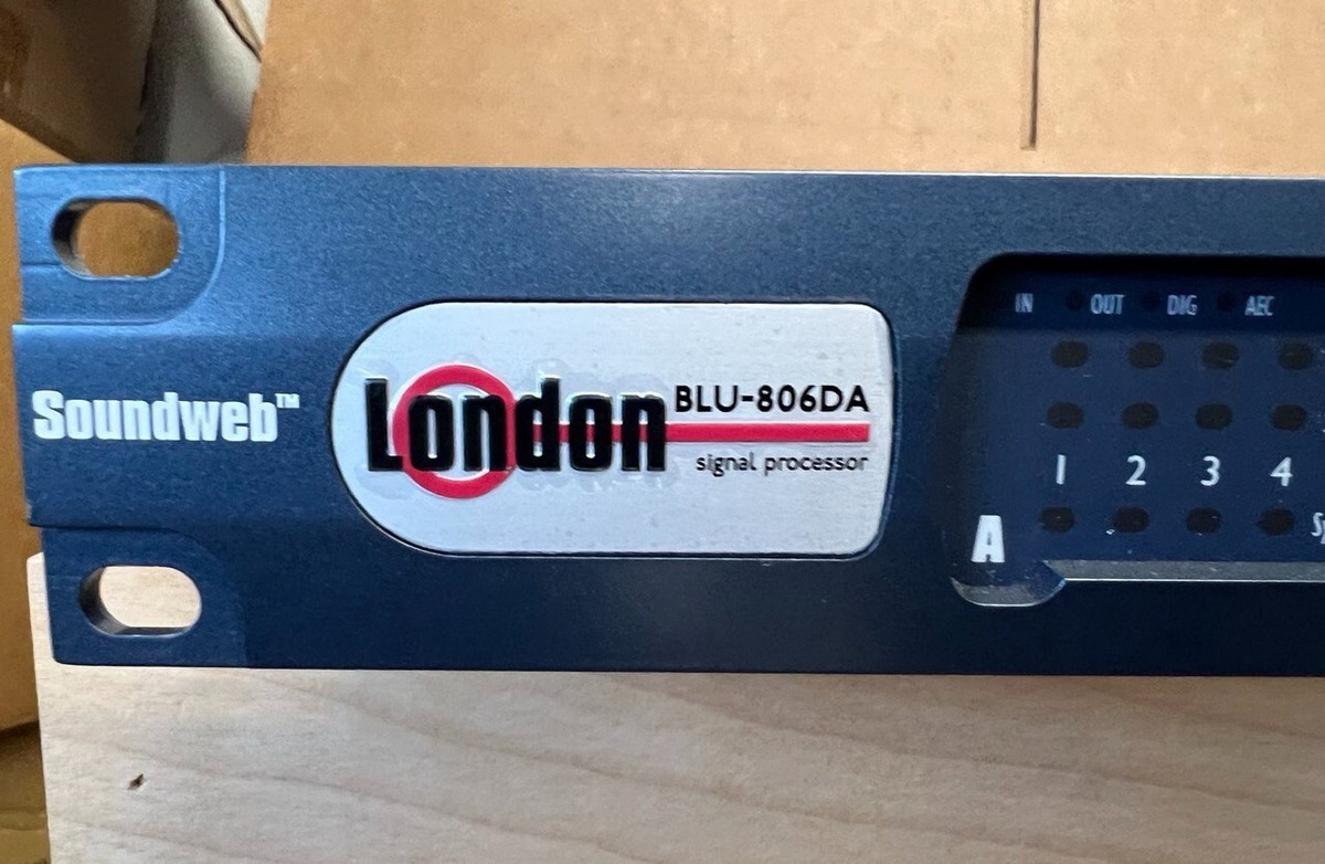Soundweb London BSS BLU-806DA Signal Processor with Option Soundweb London BSS BLU-806DA Signal Processor with Option