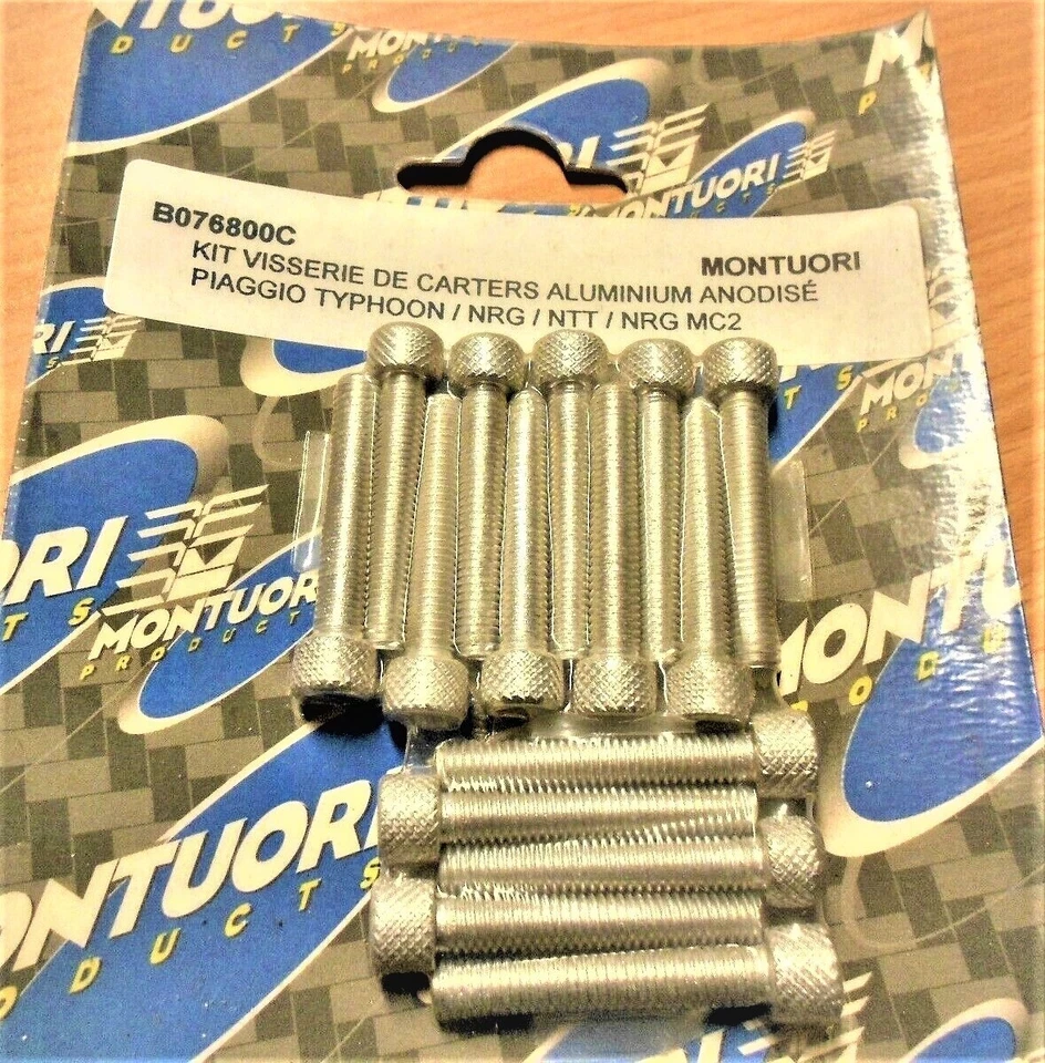 POLINI / MONTUORI COULEUR ALU BRUT VIS CARTER DE KICK "POLINI MONTUORI" ALU SCOOTERS PIAGGIO TYPHOON NRG GILERA DNA