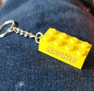 personalized lego keychain