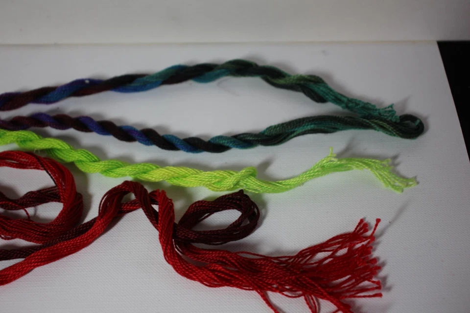 HILO BORDAR PERLA ALGODÓN PERLA multicolor lote talla 8 crepúsculo, brotes Foto 4 de 4