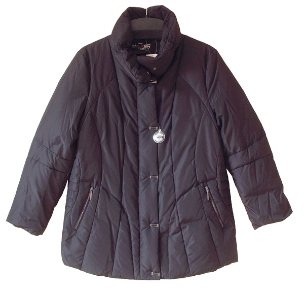 Samoon Jacke Gerry Weber Daunenjacke/Winterjacke/Steppjacke Schwarz Damen Gr.46-image