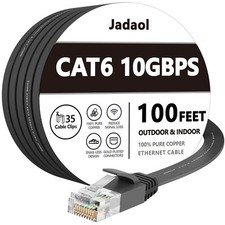 Cat 6 Ethernet Cable 100 Ft Outdoor indoor 10gbps Support Cat8 Cat7 Network Long