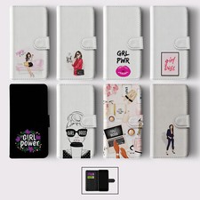 WALLET FLIP CASE FOR SAMSUNG S23 S22 S21 S20 S10 S9 BOSS GIRL POWER MOTIVATION