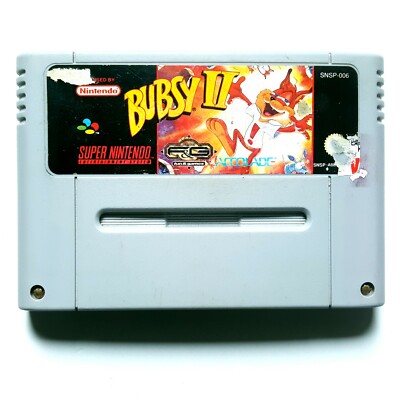 Bubsy II 2 Super Nintendo Spiel PAL SNES