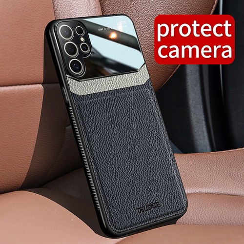 For Samsung Galaxy S25 Ultra, Hybrid Leather Soft TPU Protector Lens Cover Case - Picture 7 of 15