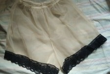 Nylon panties transparent, champagne 36-38 S nostalgia style