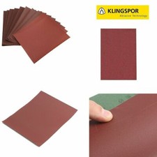 Genuine Klingspor Sandpaper Sanding Sheets Wood Metal Grit 40-240 Red
