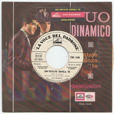 7'' JB + STICKER + HOLE COVER - DYNAMISCHES DUO - ''EIN SOMMER OHNE DICH'' - TOP SELTEN!