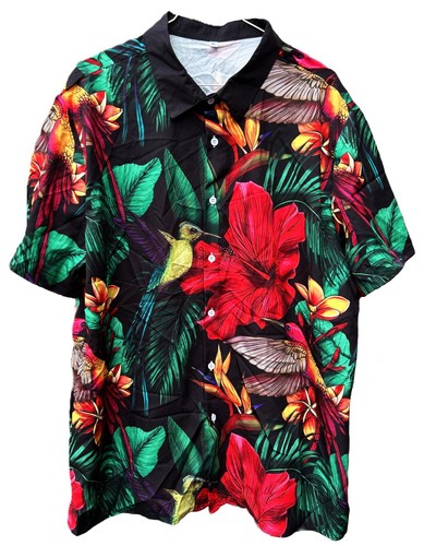Hawaii Hemd Für Herren – Bunt Bedruckt, Lockerer Fit, Kurzärmlig, Für Party, Strand & Sommer