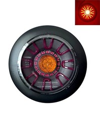 LED Rückleuchte Rund 3-funktional Bremslicht Blinker 12V 24V E9 155 mm Kabel 1m