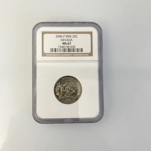 2006 P SMS 25c NEVADA QUARTER NGC MS67 - GRADED