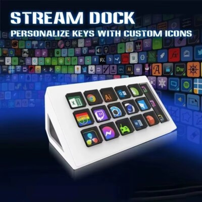 Mini Visual Stream Deck   Black & White (2025 Model)