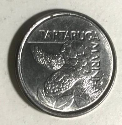 elf Brazil Republic 500 Cruzeiros 1992 Loggerhead Sea Turtle