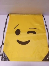 Emoji Bag for Kids Boys and Girls Halloween Drawstring Backpack for School 