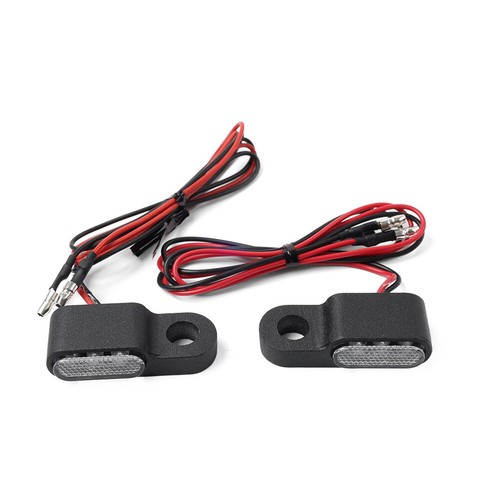 2X Universal Mini Motorcycle Turn Signals Blinker Light Indicator Amber Lamp BLK - Picture 2 of 12