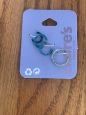 NWT Claire's girls set of 3 Mixed Metal Mini Hoop Earrings Missing Some Parts