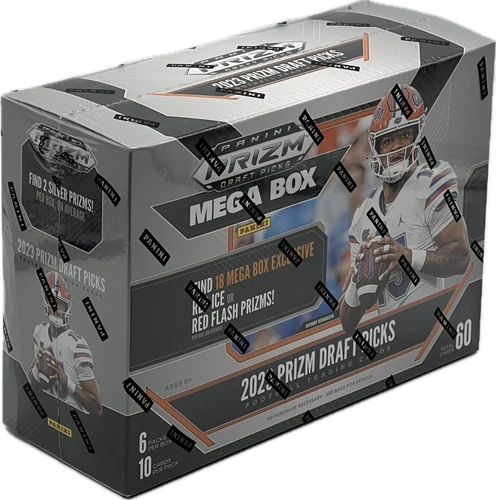 2023 Panini Prizm Draft Picks Football Mega Box (Red Ice Prizms!)