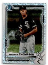 2021 Bowman #BCP-74 Matthew Thompson Chrome Prospects Mojo Refractor White Sox