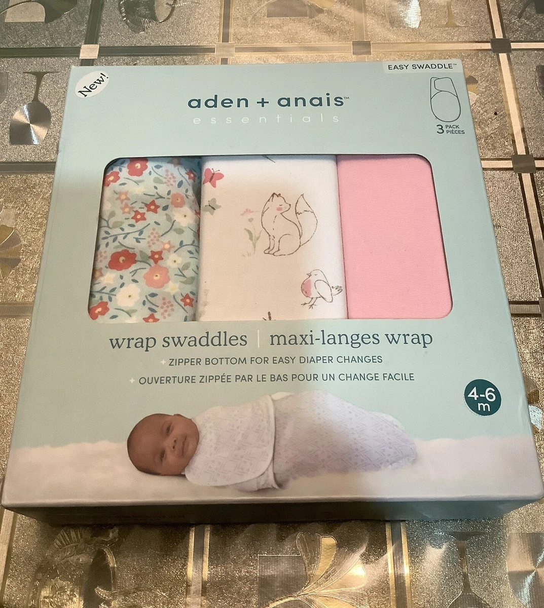 Aden Anais Wrap Swaddles Baby Wrap Pack of 3 4 6 months eBay