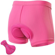 Women's Cycling Shorts Underwear 3D Padded MTB Bicycle Bike Underwear Short Pink