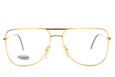 MISSONI old money gold turtle glasses  vintage metal frame 80s