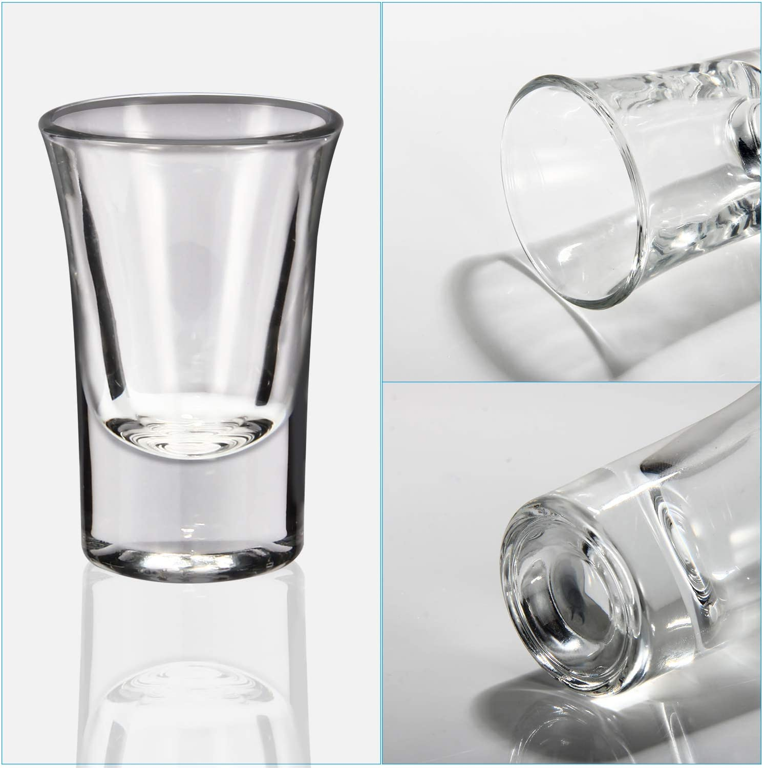 12 Pack Shot Glasses 1 Oz Shot Glasses Set With Heavy Base Clear Shot
