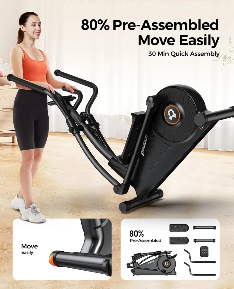 Elliptical Machine Elliptical Exercise Machine with 16-Level Resistance For Home - Image 3 of 4