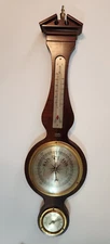 25-1/2" INDOOR HANGING WALL BAROMETER / HYGROMETER/ THERMOMETER by HOWARD MILLER