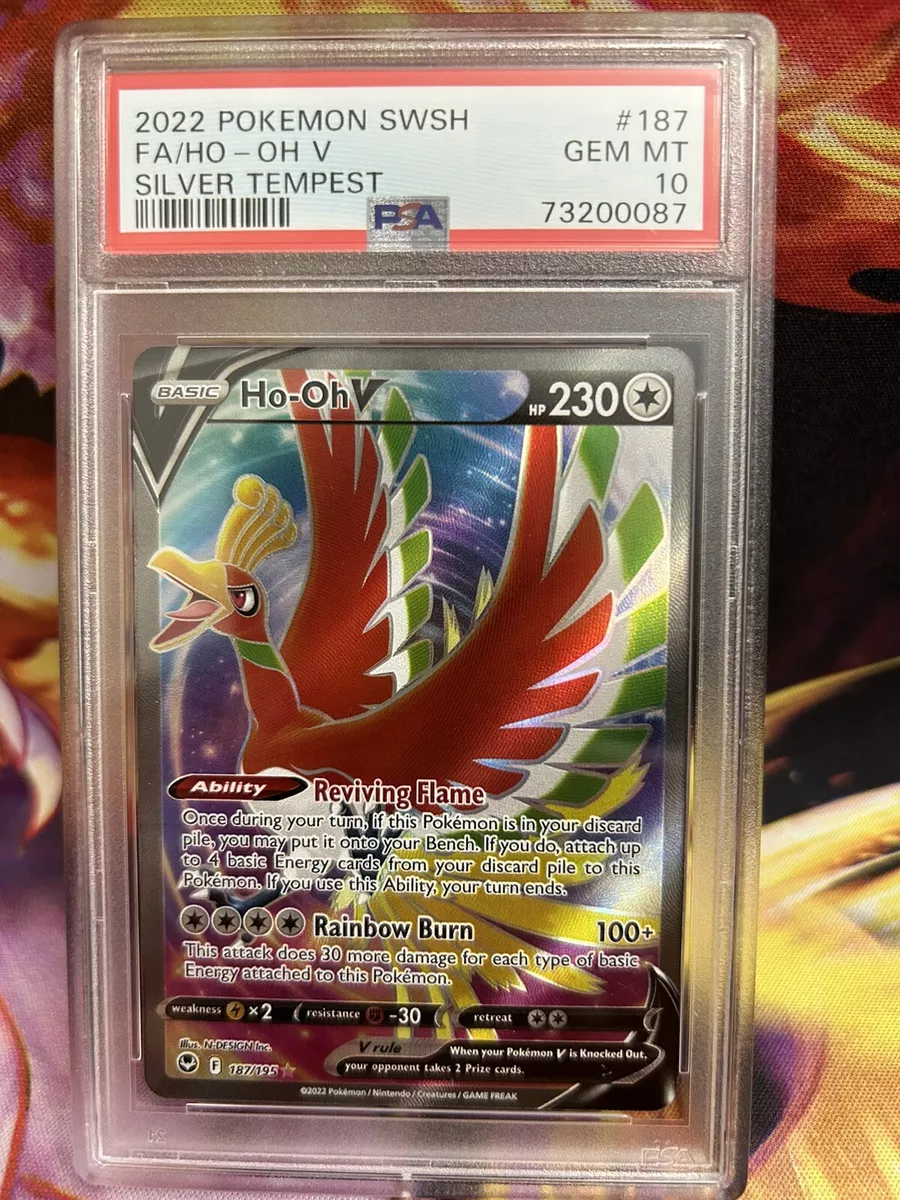 Ho Oh V (Full Art) (187/195) [Sword & Shield Silver Tempest] – Pokemon Plug