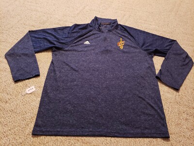 Cleveland Cavaliers Jacket Adidas 1/4 Zip Pullover Mens X-Large Climalite