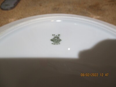 M Z AUSTRIA MARKED PLATES PAIR - MARK USED 1884 TO 1909 - NO