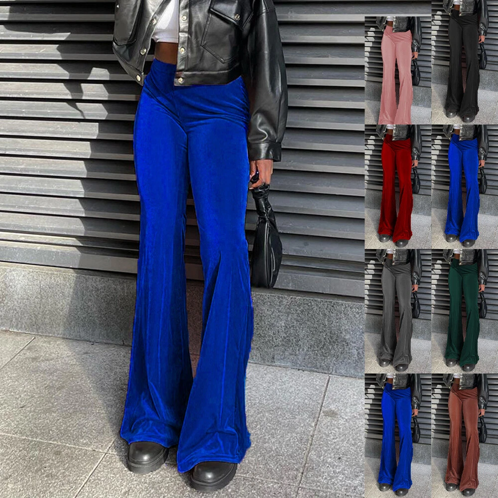Royal blue bell bottoms 2025