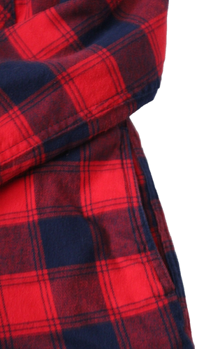 Chaqueta con Capucha Boston Traders Para Mujer Imitación Sherpa Forrada Roja/Negro A Cuadros - Pequeña - Imagen 10 de 15