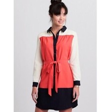 New! NIP Anthropologie Maeve Color Block Shirt Dress 2