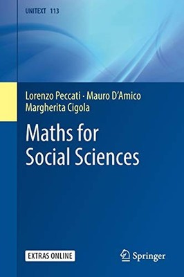 MATHS FOR SOCIAL SCIENCES (UNITEXT, 113) By Lorenzo Peccati & Mauro D'amico NEW