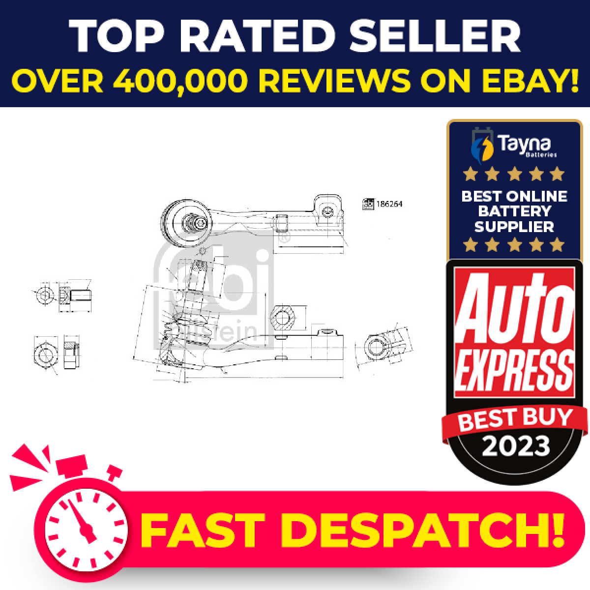Tie / Track Rod End fits BMW 330 G20, G21 2.0 Left 2018 on Joint 32106880696 New