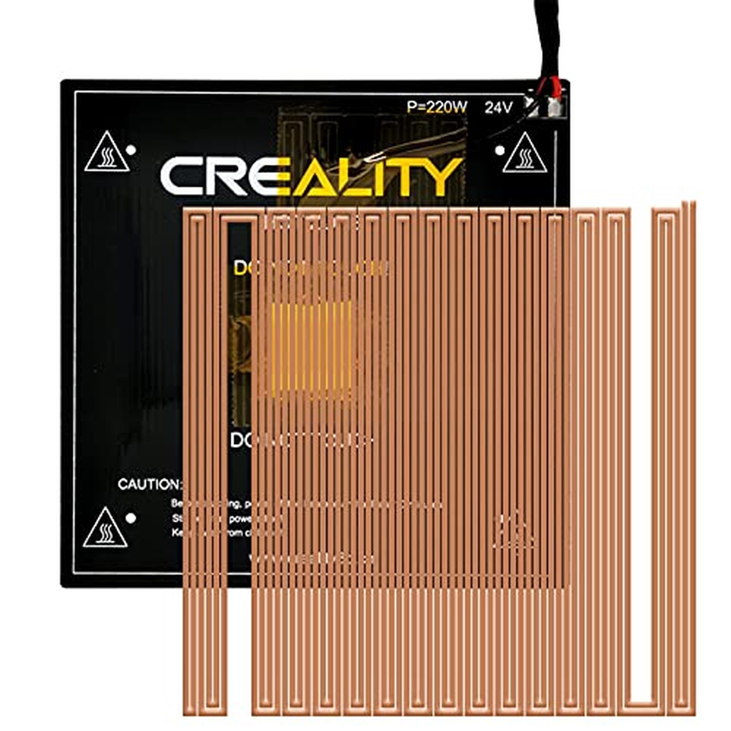 Official Ender 3 V2 Heated Bed 3D Printer Replacement Hot Bed 220W 24V with C...