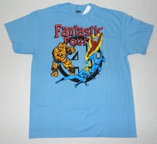 Marvel Fantastic Four Comic  Blue Shirt New