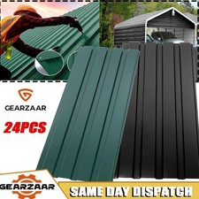 24 X Corrugated  Metal Roof Sheets Corrugated Garage Carport Shed Roofing Panels