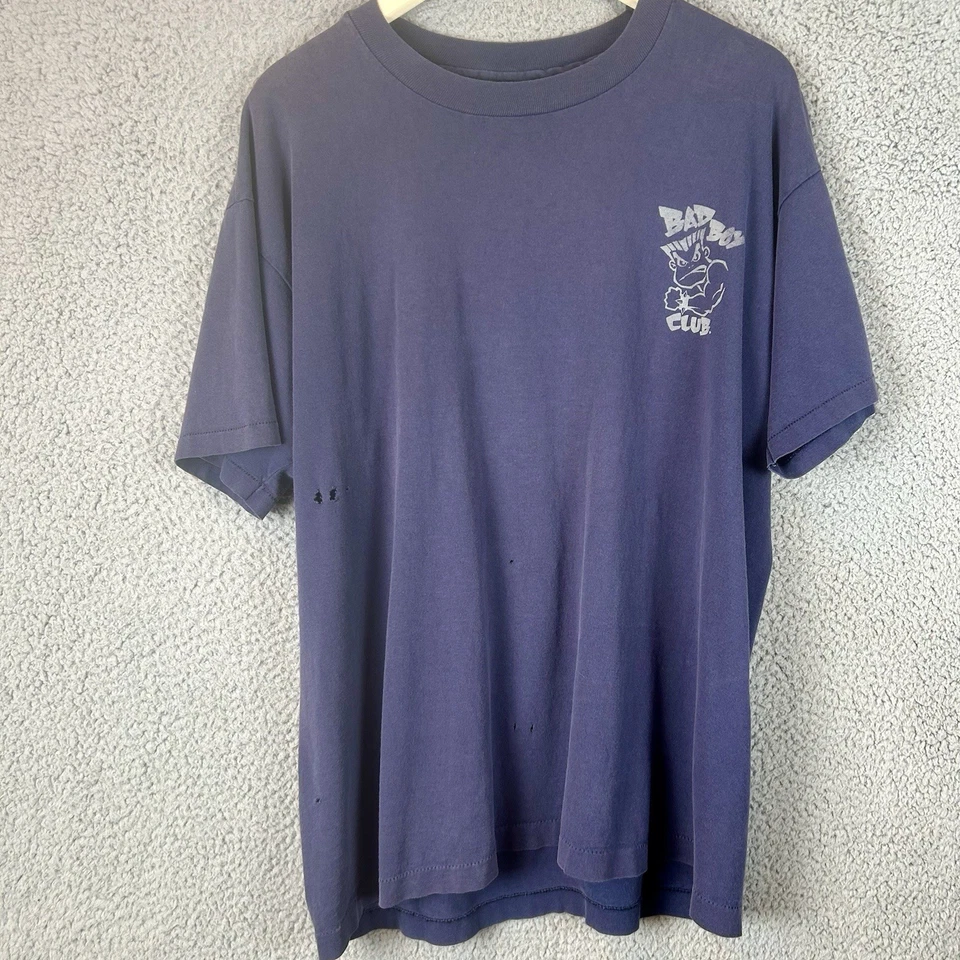 Camiseta Bad Boy Club Años 90 Para Hombre Grande Demolición Hombre Puntada Única Doble Cara Foto 2 de 4