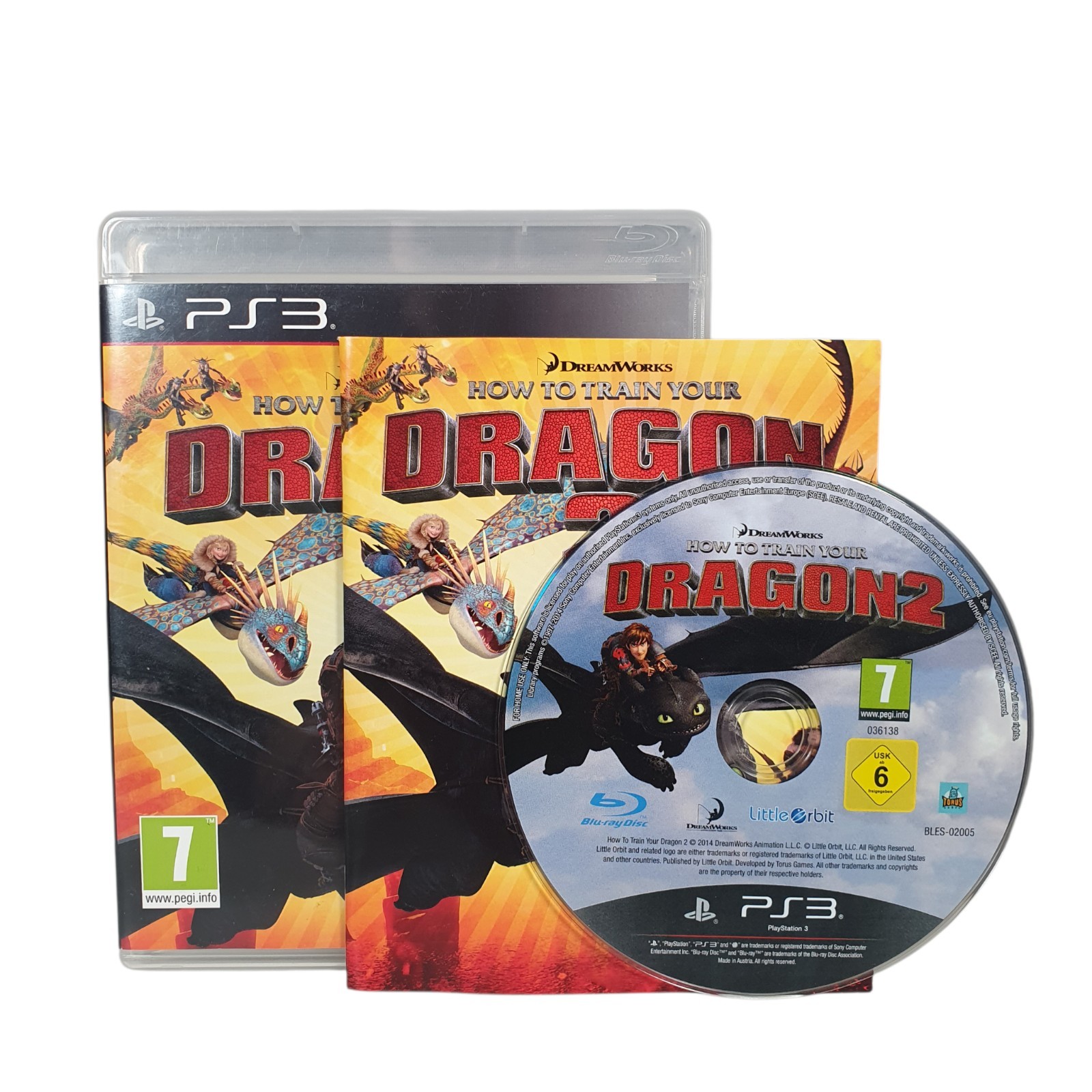 How to Train Your Dragon 2 Sony Playstation 3 PS3 Video Game & Manual