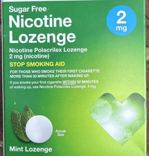 Sugar Free Nicotine Lozenge 2mg 96pcs Mint Flavor New - READ