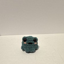 Handmade Green Frog Plush Stuffed Animal Toy Mini
