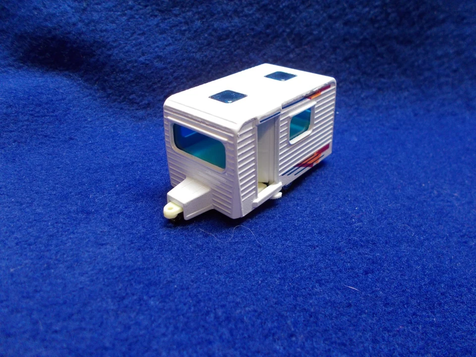 Matchbox TP122 branco com azul, laranja e roxo BMW conversível e caravana pacote com 2 - Imagem 4 de 4