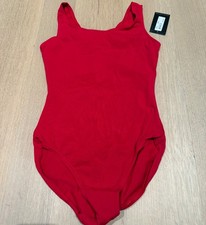 BLOCH RED LEOTARD, NEW WITH TAGS, SIZE M