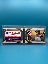 CHIPPER JONES 2022 TOPPS TRIPLE THREADS #LT-CJO GU LAUNDRY TAG PATCH BOOK 1/1