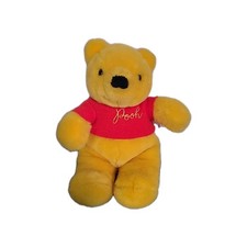 Vintage 80s 13" Disney Winnie the Pooh Plush Stuffed Sears Tag GUND Red Sweater